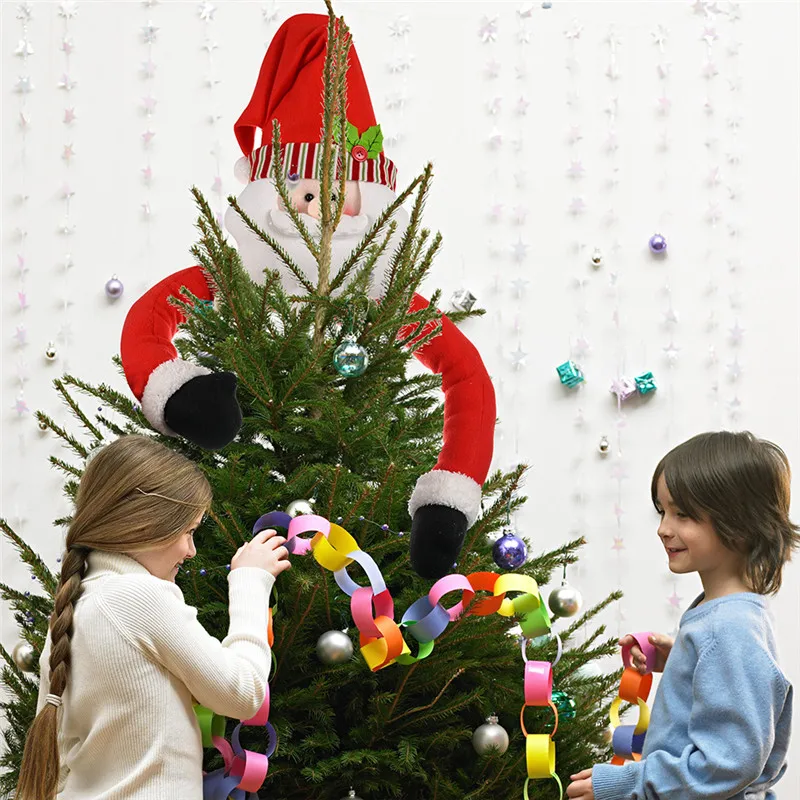 Kalėdų Eglutės papuošalus Kalėdų Senį Briedžių Apkabinti Medį Lėlės Navidad Papuošalai Kalėdų Dekoracijas Namuose Naujųjų Metų Dovanos Natal