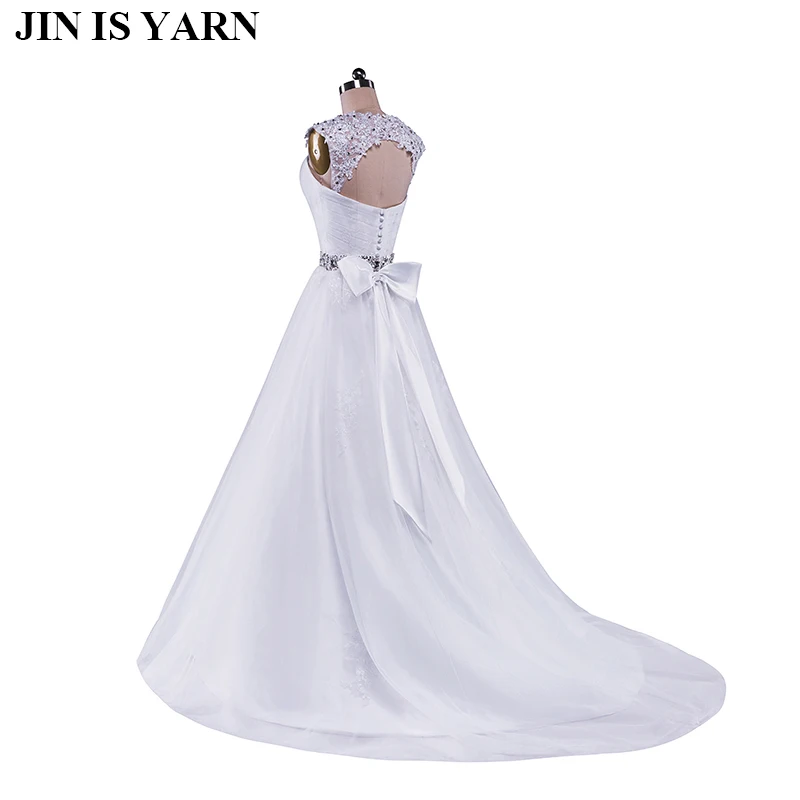 2020 nuimamas korsetas diamond Baltas Dramblio kaulo oficialų Krištolo Karoliukai Vestuvių Suknelės 2020 Nuotakos Suknelė plius dydžio elegantiškas didmeninės