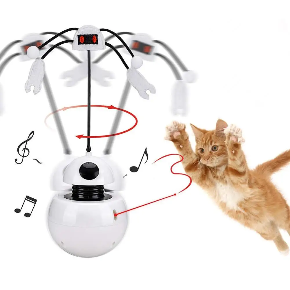 3In1 Multi-Funkcija Naminių Kačių Žaislas Elektros Sukasi Kamuolys Masažuoklis Žaidimą Su Chase Šviesos Katė Automatinė Interaktyvi Katė Žaislai