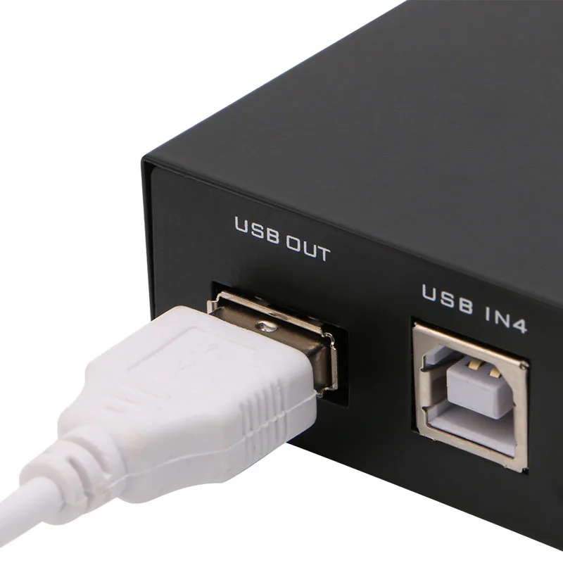 2021 Naujas 4 Uostuose USB2.0 Bendrinimo Įrenginį Perjungti Switcher Adapteris Box PC Skeneris, Spausdintuvas