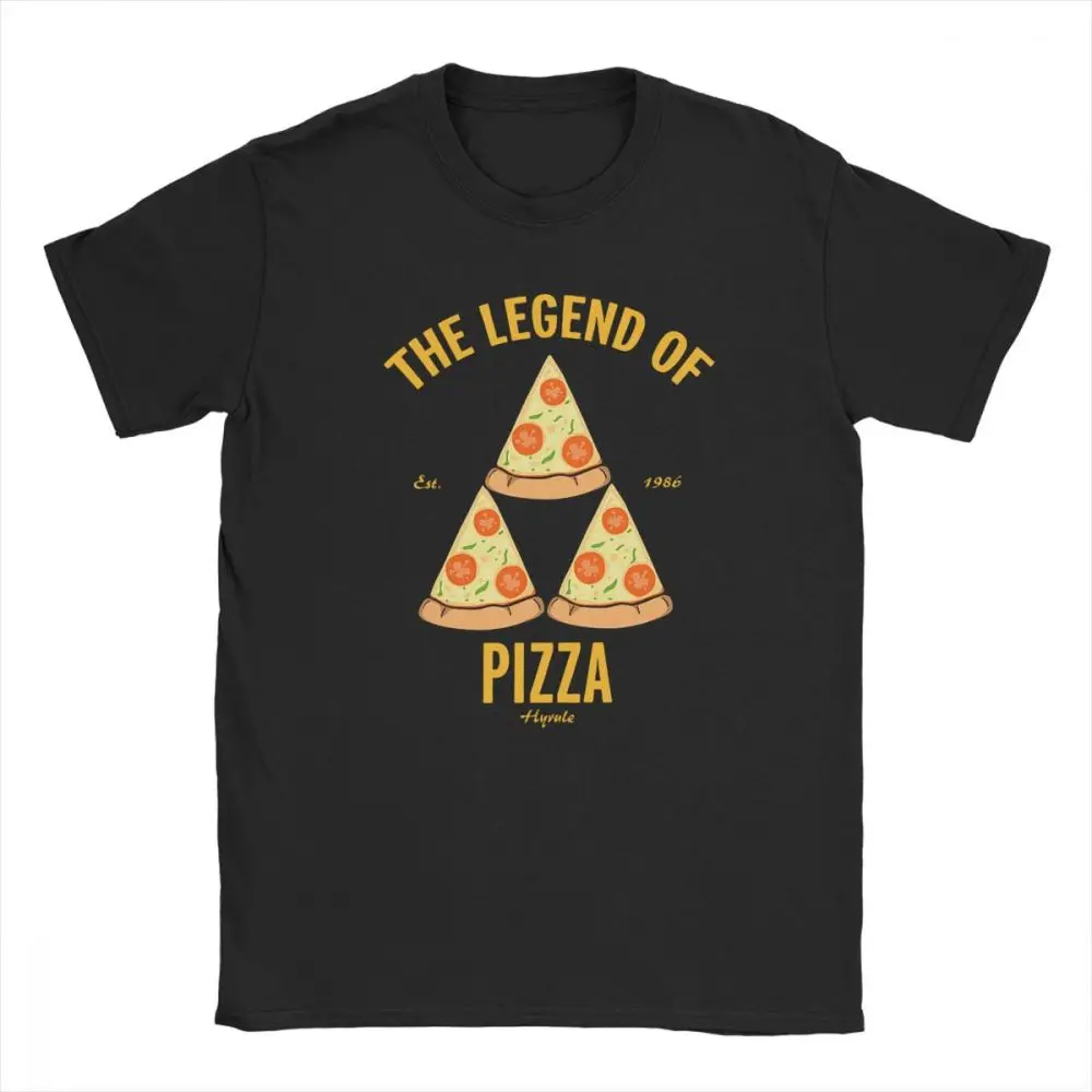 Legenda Pizza Zelda vyriški Marškinėliai Nuotykių Nuorodą Master Sword Ganondorf Žaidimo Juokingi Trišakiai Trumpi Rankovėmis Marškinėliai Medvilnės Naujas