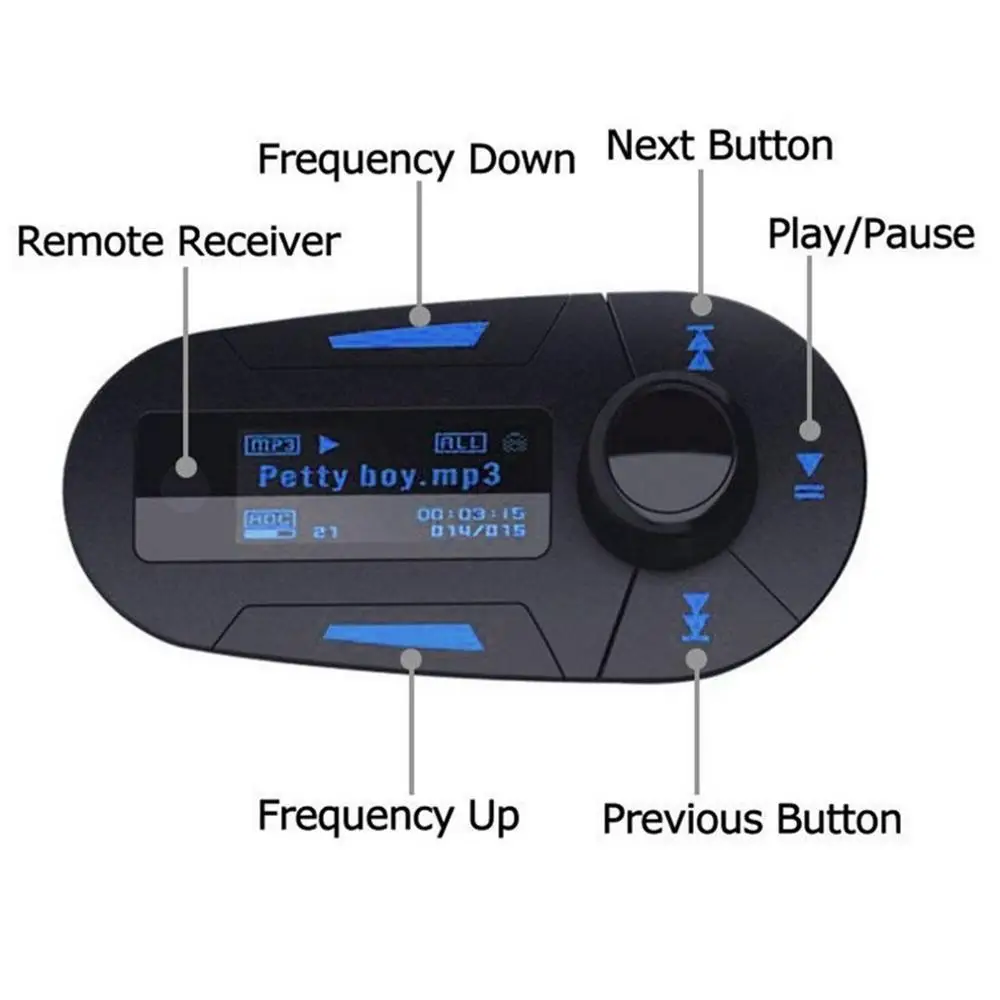 2020 Nauja t618 Automobilinis MP3 Grotuvas FM Siųstuvas Auto AUX Belaidžio Automobilių Moduliatorius Radijas USB Automobilinis Įkroviklis Nuotolinio Valdymo