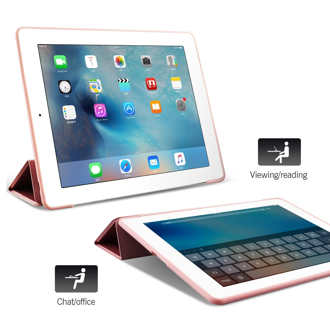 Ipad 6-osios kartos case For iPad 2 Oro Oro 1 Atveju 2018 9.7 Funda Silikono Minkštas Atgal 2017 Pu Odos Smart Case