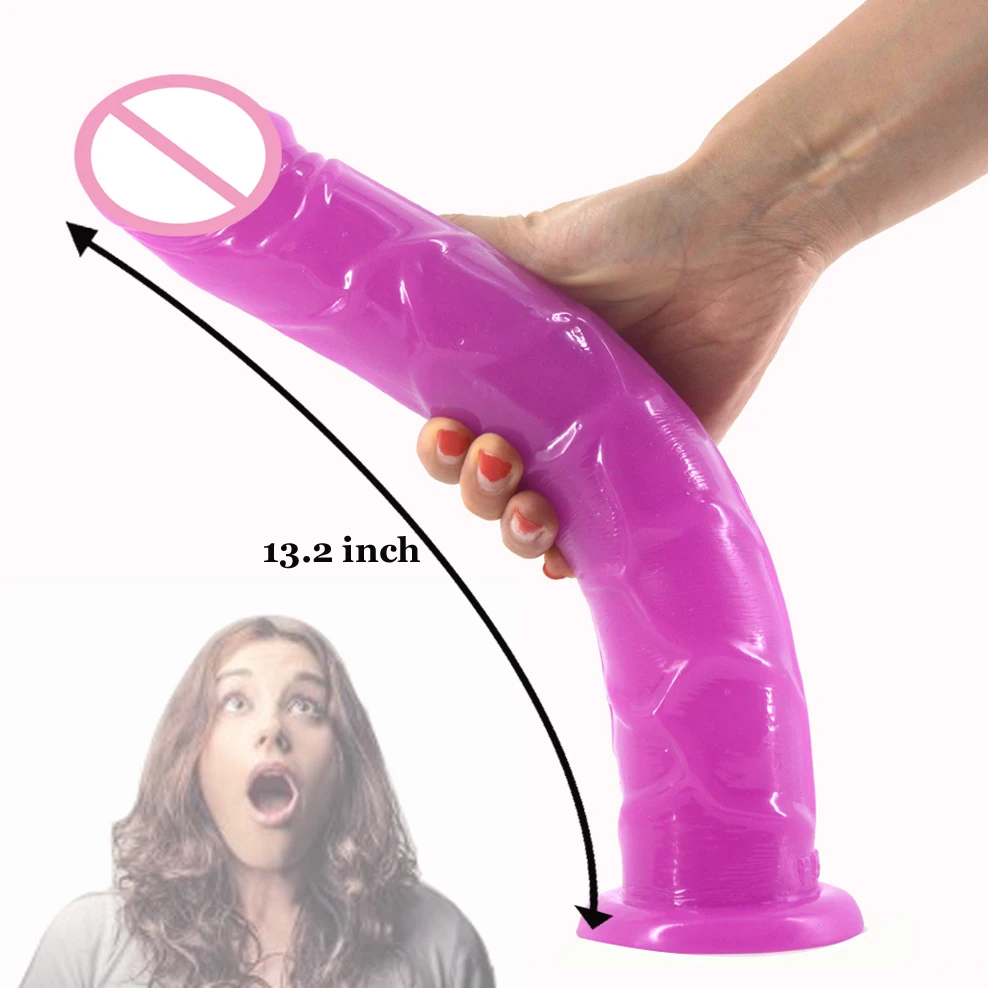FAAK 13.2 colių ilgio tikroviškas dildo varpos siurbimo didelis penis penis sekso žaislai moterims, suaugusiems, Suaugusiųjų žaidimas analinis kaištis sekso parduotuvė