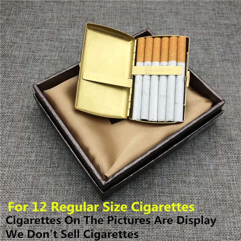 2018 Mados Stiliaus Vyrų Kišenėje 12 Cigarečių Dėžės Atveju Gryno Vario Tango Žolės Žalvario Cigarečių Dėžių Laikikliai Rūkymas Dėžės
