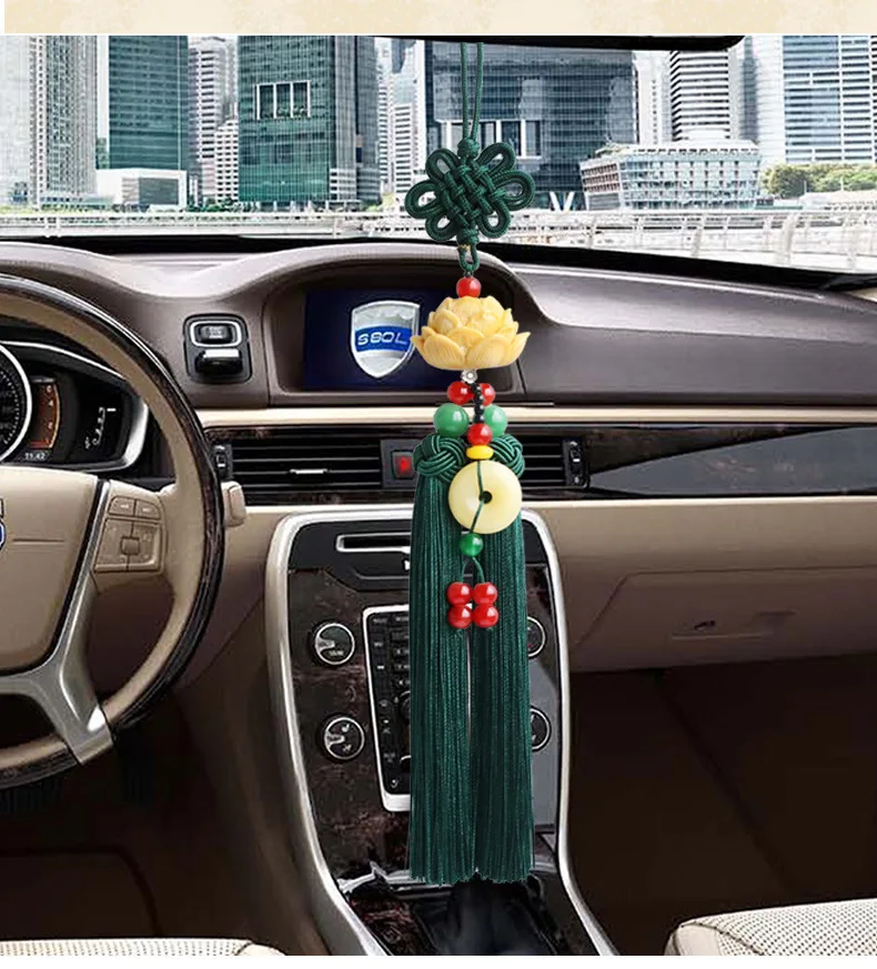 3PCS NAMŲ kelionės krepšys Kišenėje automobilių talismanas efektyvių palaiminti Saugus Talismanas Lotoso gėlė, Budistų taikos mazgas FENG SHUI talismanas, Amuletas