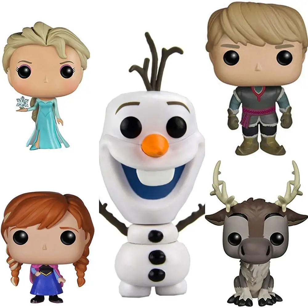 2021 KARŠTO Naujas Disney Sušaldyti 2 Sniego Karalienė Elsa Anna Olaf Kristoff Sven Anime Lėlės PVC Veiksmų Skaičius, Figūrėlės Vaikų Žaislas Dovana