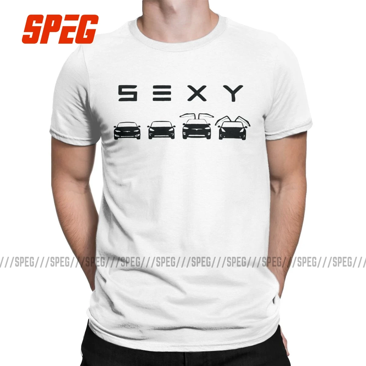 Vyriški Seksualus Tesla T Shirts Aerospacial Inžinierius Medvilnės Drabužius Naujovė Trumpas Rankovės Crewneck Trišakius Dovanų Idėja T-Shirts