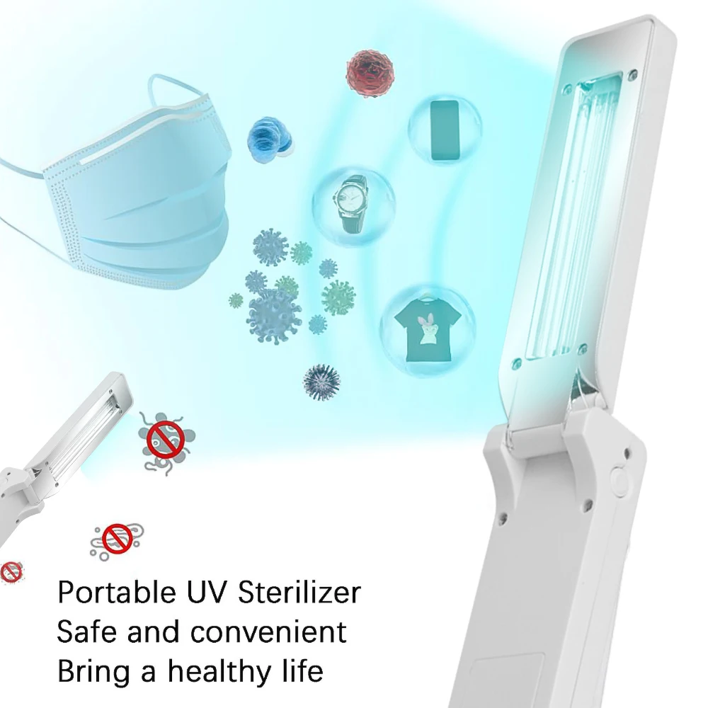 Dezinfekavimo Lempos Sterilizacija Stabdžių Vircs Ultravioletinės Lempos, Portatyvinės UV Nešiojamą Lankstymo USB Dezinfekavimo Nagų Dailės Lempos #YU-87
