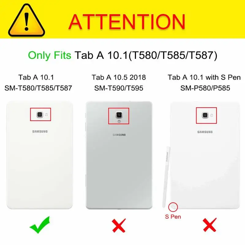 Samsung Galaxy Tab 10.1 Atveju, Modelis A6 SM-T580 T585 T587 Dangtis,Plonas Šviesos Magnetinis Apversti Multi Kampų Stovi PU Odos Atvejais