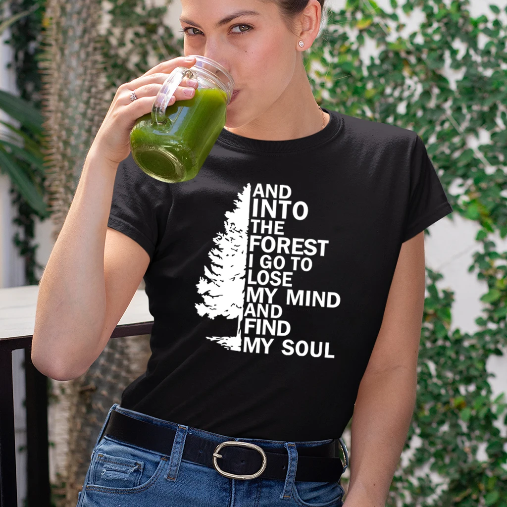 Medis ir Į Mišką Spausdinti Moterų marškinėliai Vasaros 2020 Grafinis Tee Estetinės Moteris Tshirts Medvilnės trumpomis Rankovėmis Ponios Viršų