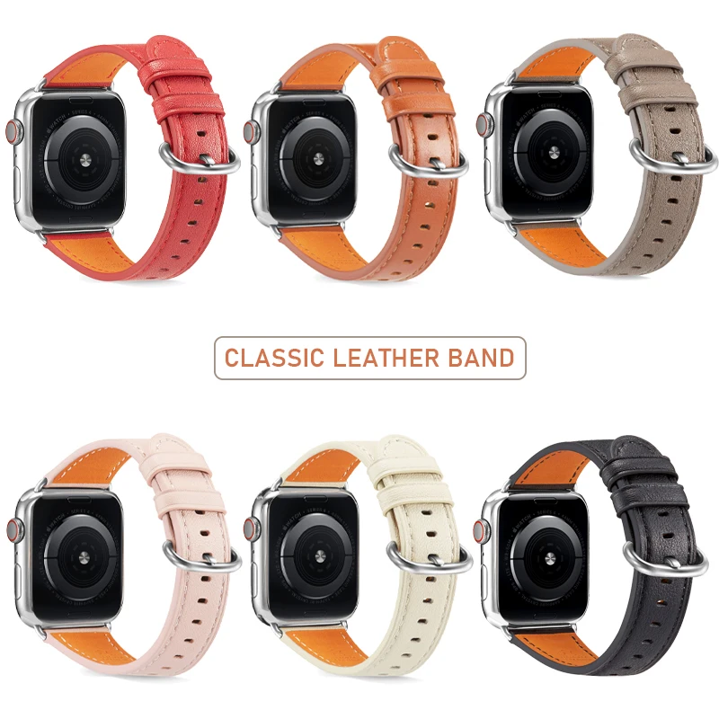 Apvalus Užsegimas odinis Dirželis, Apple Watch Band 38/42mm iWatch odos apyrankė juostų 