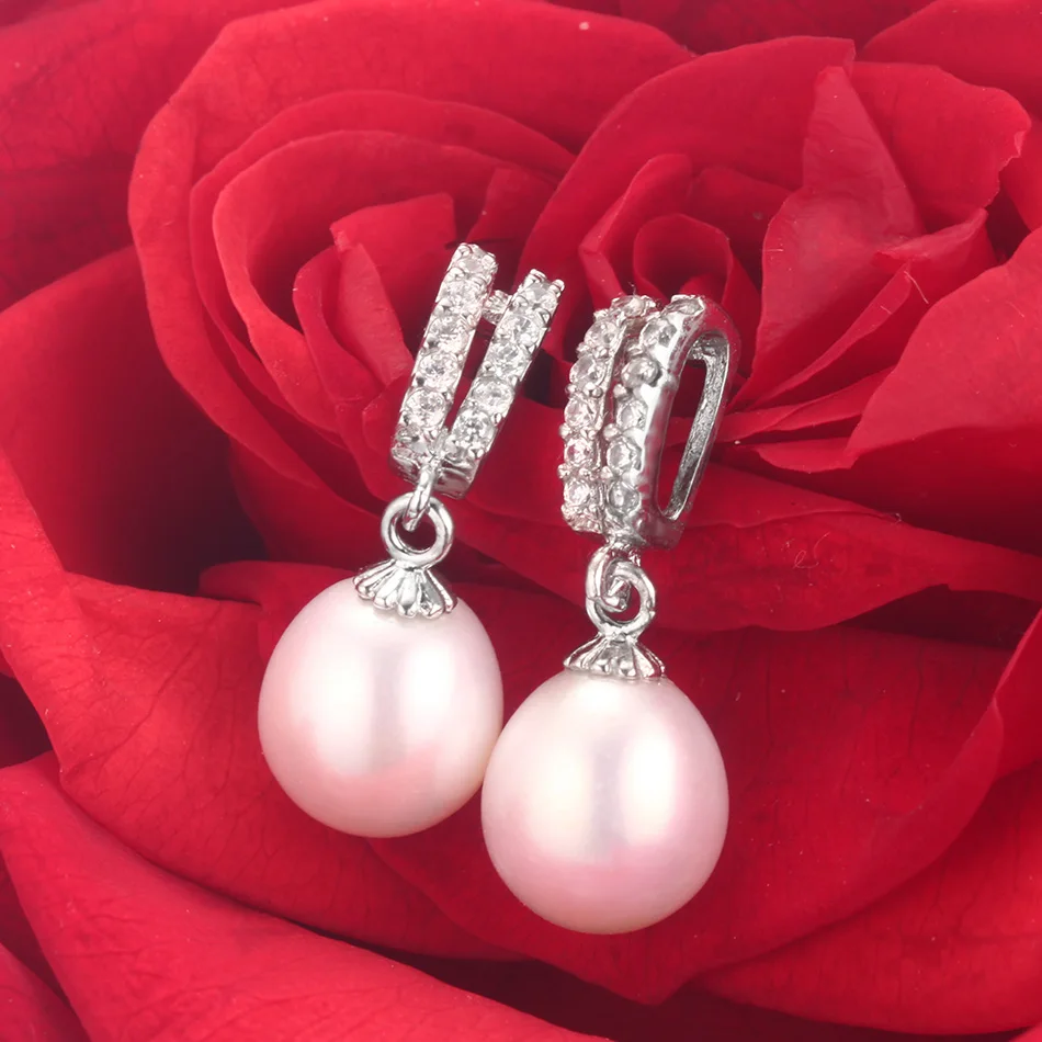 AAAA Aukštos kokybės Natūralių perlų ilgai lašas auskarai 2020Hot pardavimo 925 sterlingas sidabro cirkonis juvelyriniai dirbiniai moterims, 5 spalvų