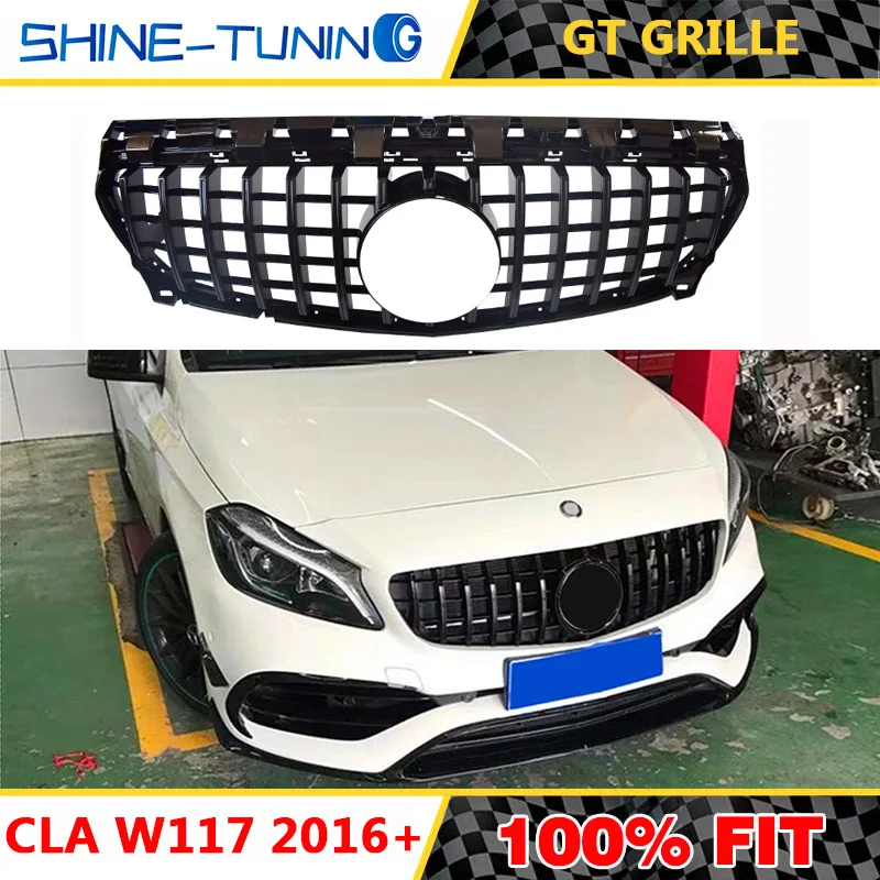 Tinka CLA Klasė W117 AMG VTR GT-R Grotelės CLA200 CLA220 CLA260 CLA45 2013-15 2016+ Be emblema
