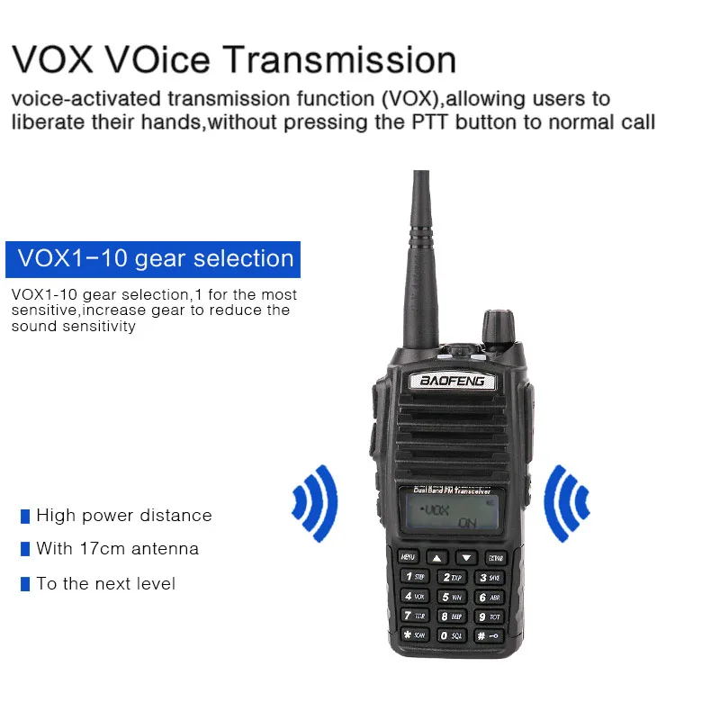 Parduodami 2vnt automobilių walkie talkies Rinkinys su FM Vox mobili cb radijo uhf skaitytuvas policijos walky talky profesinės baofeng uv-82 uv 82