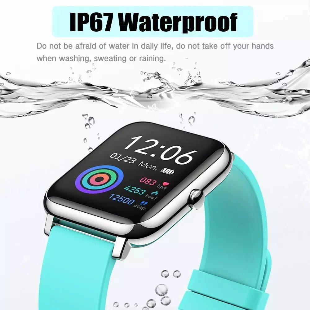 P22 Sporto Smart Watch Vyrų, Moterų Širdies ritmo Miego Stebėjimo Fitneso Apyrankę IP67 Smartwatch Už Xiaomi KOLEGA 