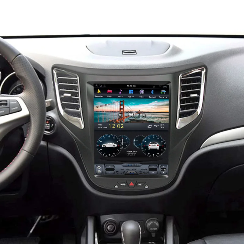 Android 9.0 Tesla Vertikalus Ekranas, automobilių Grotuvas GPS Navigacija 2 CS35 Garso Grotuvas, 12.1 colių