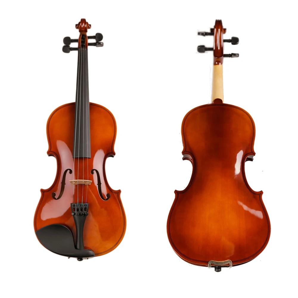 Liepų Medžio masyvo Smuikas 4/4 su Byla Bow Strings Violon Rankų darbo Smuikas Violino Styginių Instrumentų Pradedantiesiems Studentams