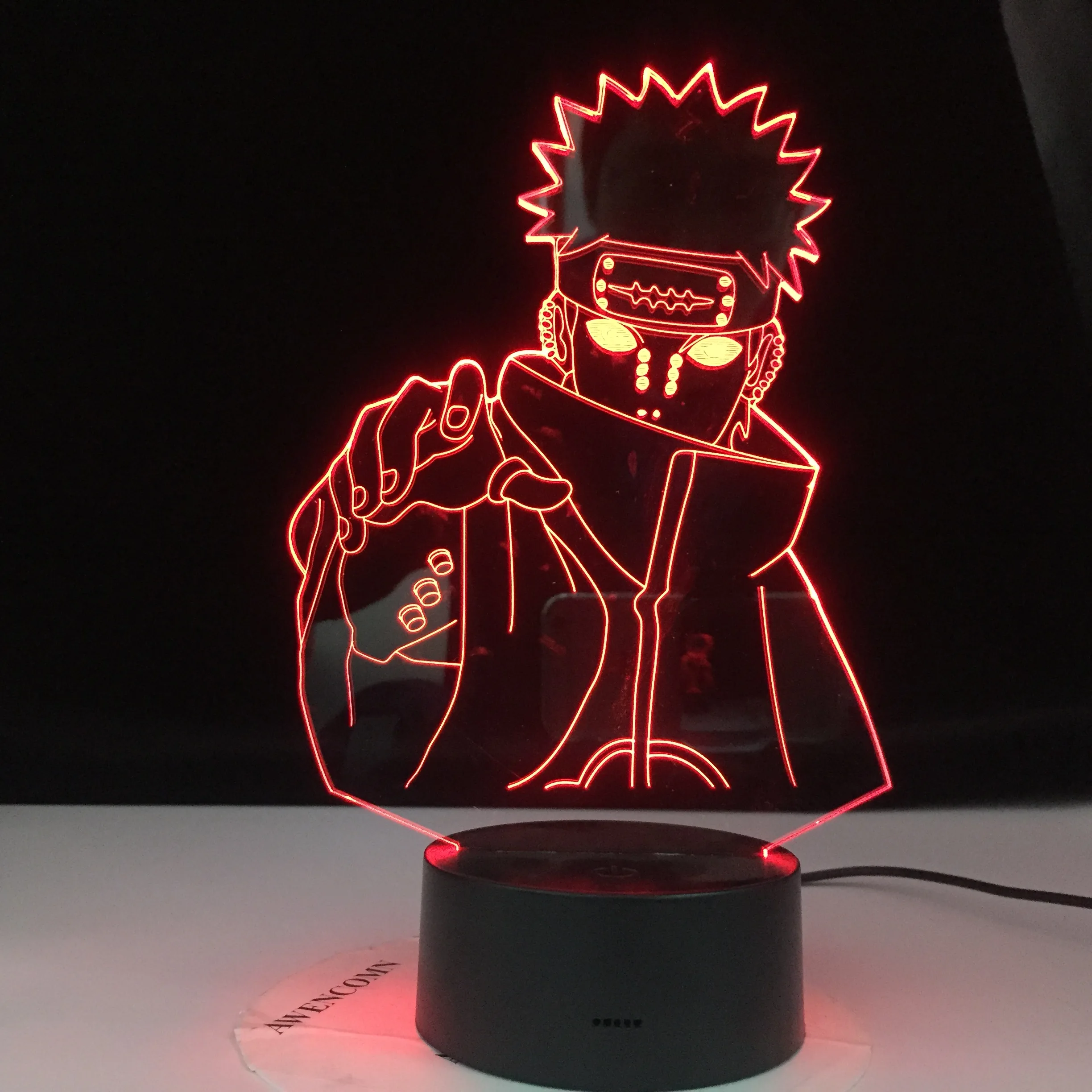 Šeši Takai, Skausmas Naruto Nagato Pav Vaikai Naktį Šviesos diodų (Led Spalvų Keitimas Vaikų Miegamasis naktinė lempa Gimtadienio Dovana, Stalo Lempa