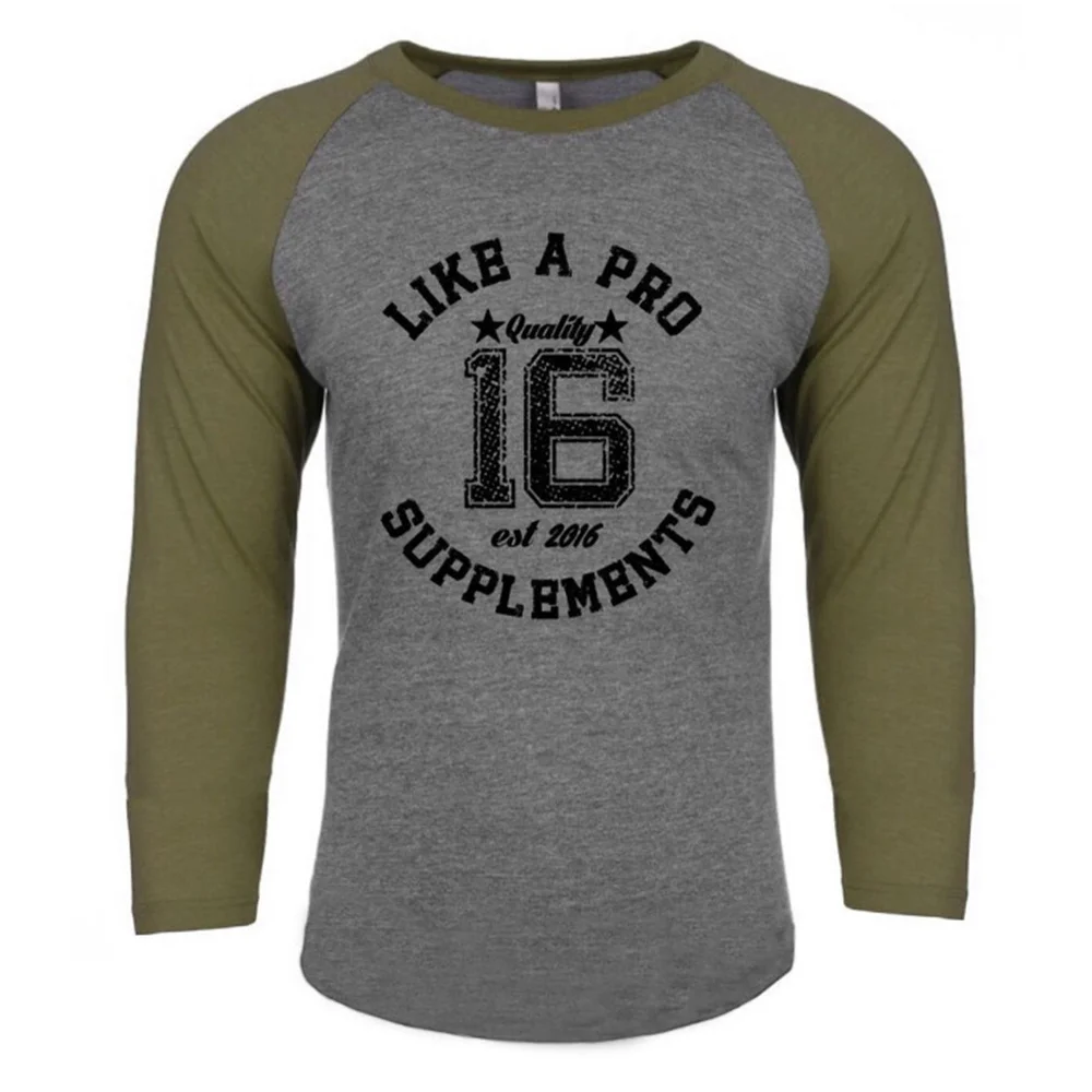Gimnastikos Fitneso Liesas ilgomis rankovėmis marškinėliai Vyrams, Atsitiktinis Medvilnės marškinėliai 2020 Vyrų Kultūrizmo Treniruotės Spausdinti Tees Viršūnes Prekės ženklo Drabužių