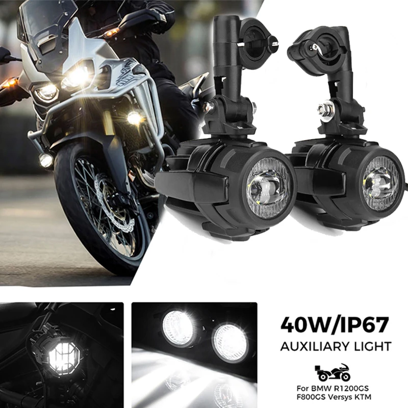 Motociklo rūko žibintai BMW R1200GS ADV F800GS F700GS F650GS K1600 LED Papildomas Priešrūkinis Žibintas Assemblie Vairuotojo Lempa 40W