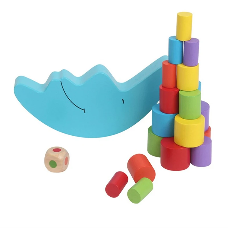 Kūrybos Medienos Žaislas Mėnulis Balansas Žaidimo Balansavimo Blokai Žaisti Žaidimus Spalvinga Montessori Švietimo Žaislai Vaikams, Vaikams Baby