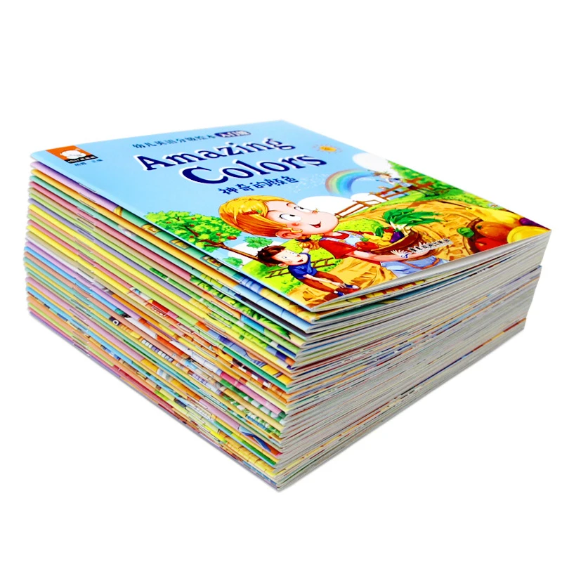 30Pcs/daug Knygų, Vaikų anglų Paveikslėlį Knyga Knygelėse Nušvitimą Pažinimo Ankstyvo Mokymosi Nuotrauką Pasakos prieš Miegą Istorija Knyga
