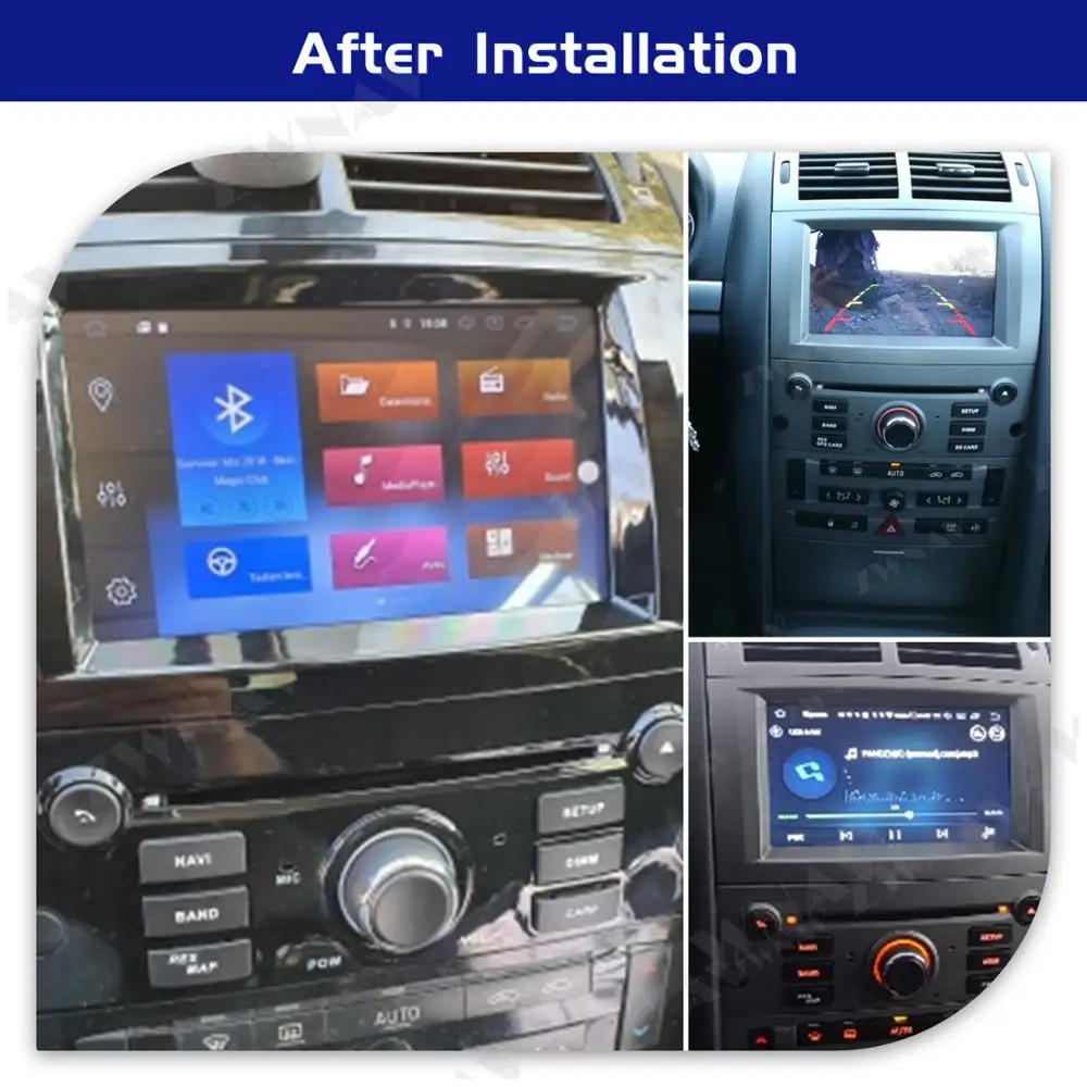 Android 10.0 ekrano Automobilių DVD Grotuvas, Peugeot 407 2004-2010 m. GPS Navigacijos Auto Garso Radijas Stereo Multimedia Player Galvos Vienetas