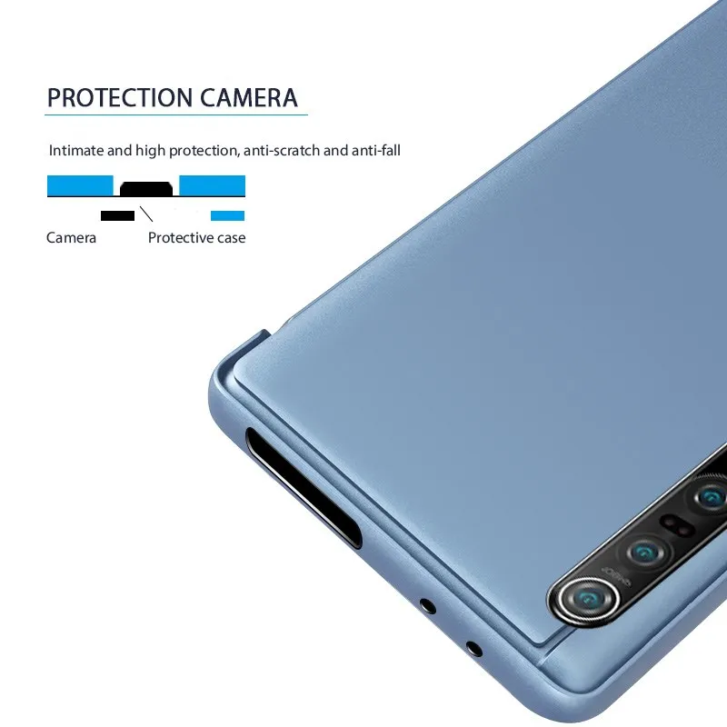 Smart View Telefoną Atveju Redmi Xiaomi F1 A1 A2 A3 5X 6X 8 9T CC9E 10 Pastaba Ultra Pro Lite SE Apversti Atramą Odos Padengti Atvejais
