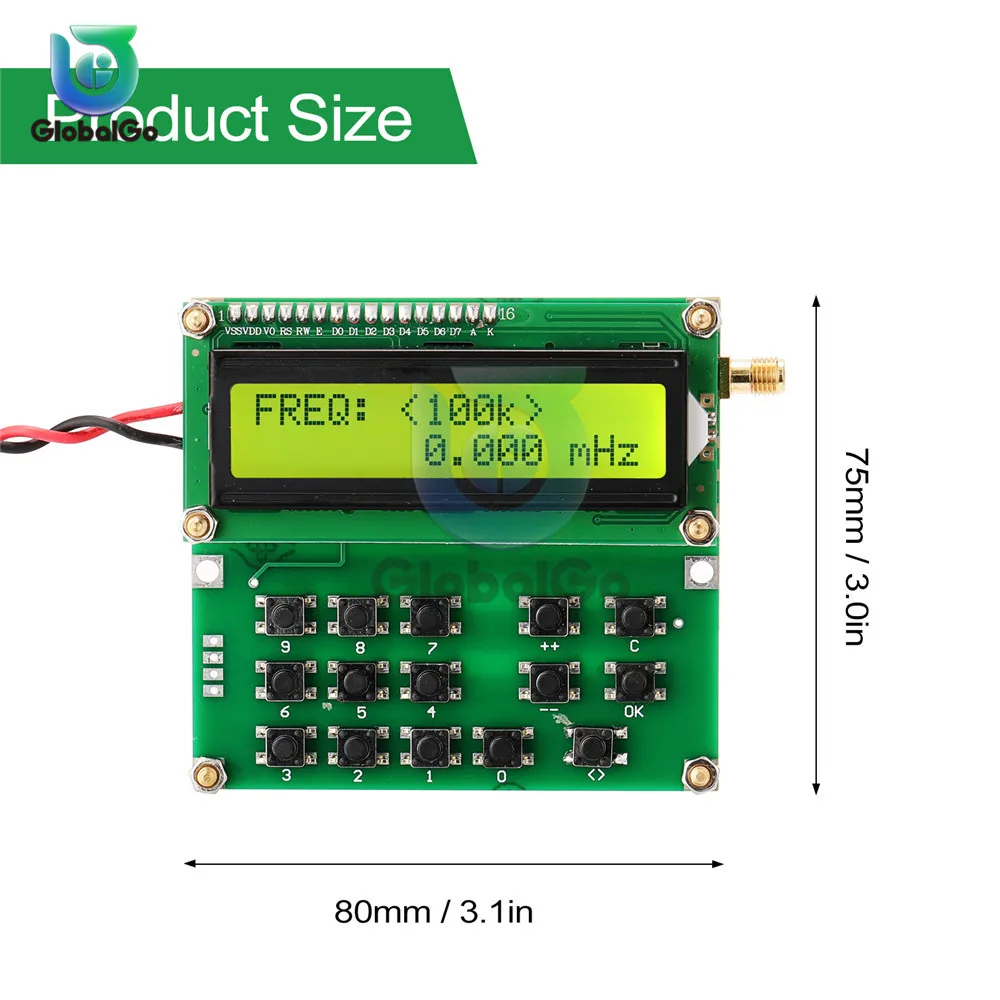 ADF4351 Signalo Šaltinio Kintamojo Dažnio Osciliatoriaus Signalas Generatorius 35MHz su 4000MHz Skaitmeninis LCD Ekranas USB DIY Įrankiai