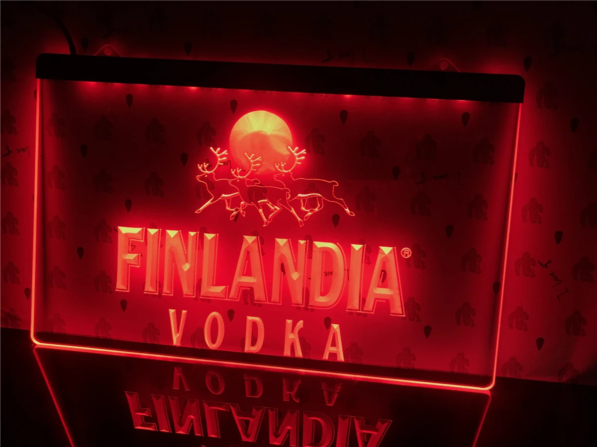 A185 - Finlandia vodka Led Šviesos Ženklas