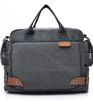 Daugiafunkcinis drobė vyrų maišelį mados vyrų pečių maišą verslo atsitiktinis krepšys vyrų lagaminėlis