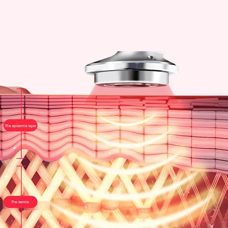 LED Veido Kėlimo Veido Massager Ultragarso Grožio Atjauninimo Prietaisas Fotonų Giliai Išvalyti Odos Priežiūros Spuogai Švarus Grožio Mašina