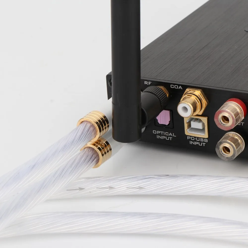 Aukštos Kokybės Preffair 1pair 5N Sidabro padengtą OCC RCA kabelis Analog cable RCA audio kabelis, Sidabro padengtą