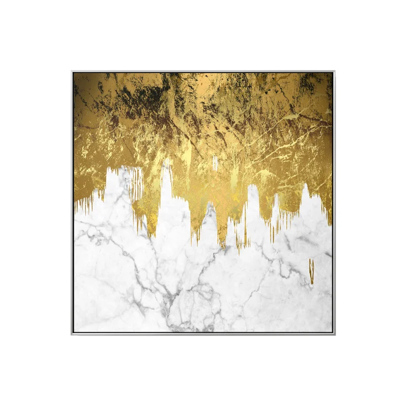 Aukso Teka Dažai, Drobė, Tapyba Abstrakčiai Sienos Nuotrauka Už Kambarį Miegamasis Plakatas Ir Spausdinimo Morden Namų Pop Art Cuadros