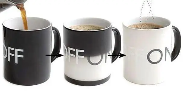 Kūrybos 7 stilius, Spalvos puodelis,Spalva Keičiasi Taurės Keramikos Spalvos Kavos, Arbatos Puodeliai Pieno Naujovė Dovanos
