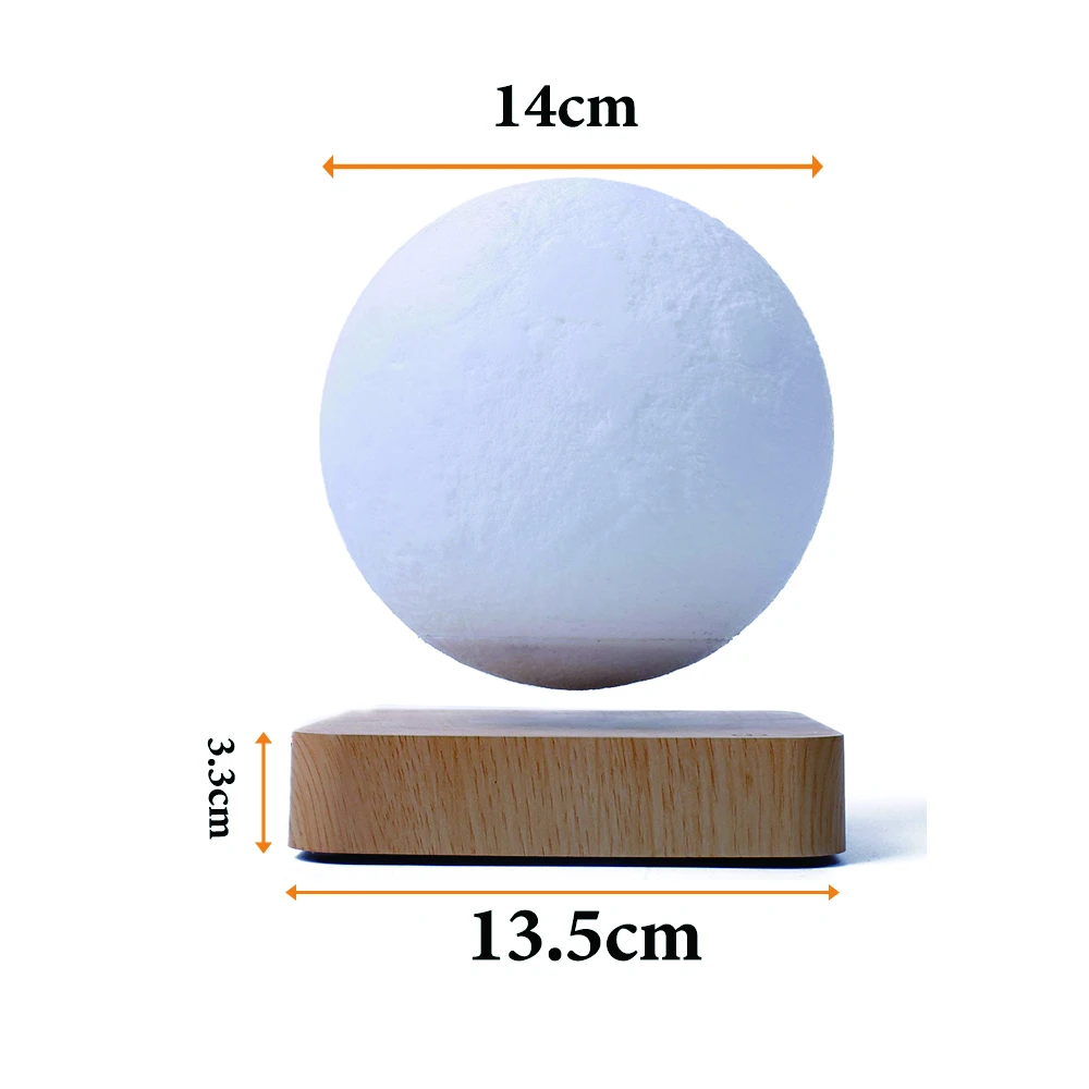 LED Besisukantis 3D Mėnulio Lempos Touch Magnetic Levitation Naktį šviesos Miegamojo Puošimas Stalo Lempa Naujųjų metų Dovana Dekoratyvinės Šviesos
