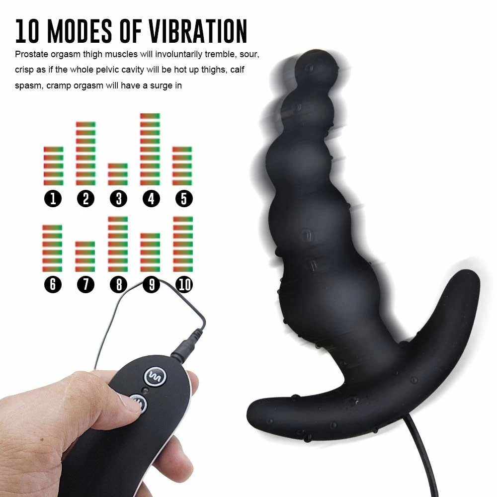 APHRODISIA 10 Dažnio Vibracija, Prostatos Massager, Analinis Kaištis Vibratorius, Vibruojantis Analinis Granulės, Butt Plug, Sekso Žaislai, Sekso Produktai