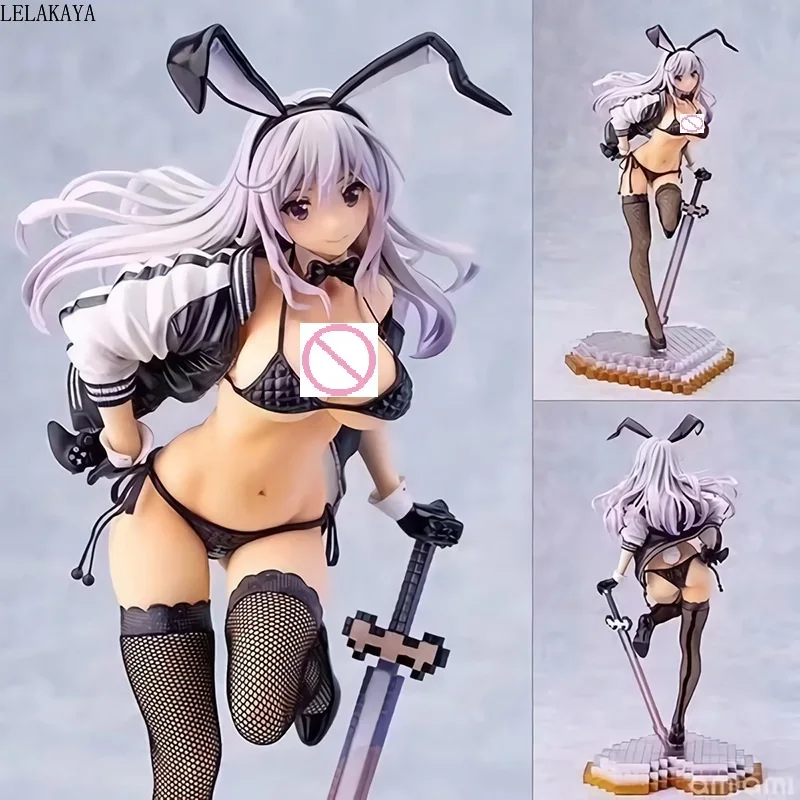 28cm Anime SKYTUBE Zimakupiza Yuu Usada iliustracijos Saitom Su Kardu Sexy Bunny Mergina PVC veiksmų Skaičius, modelį, žaislai, lėlės Dovana