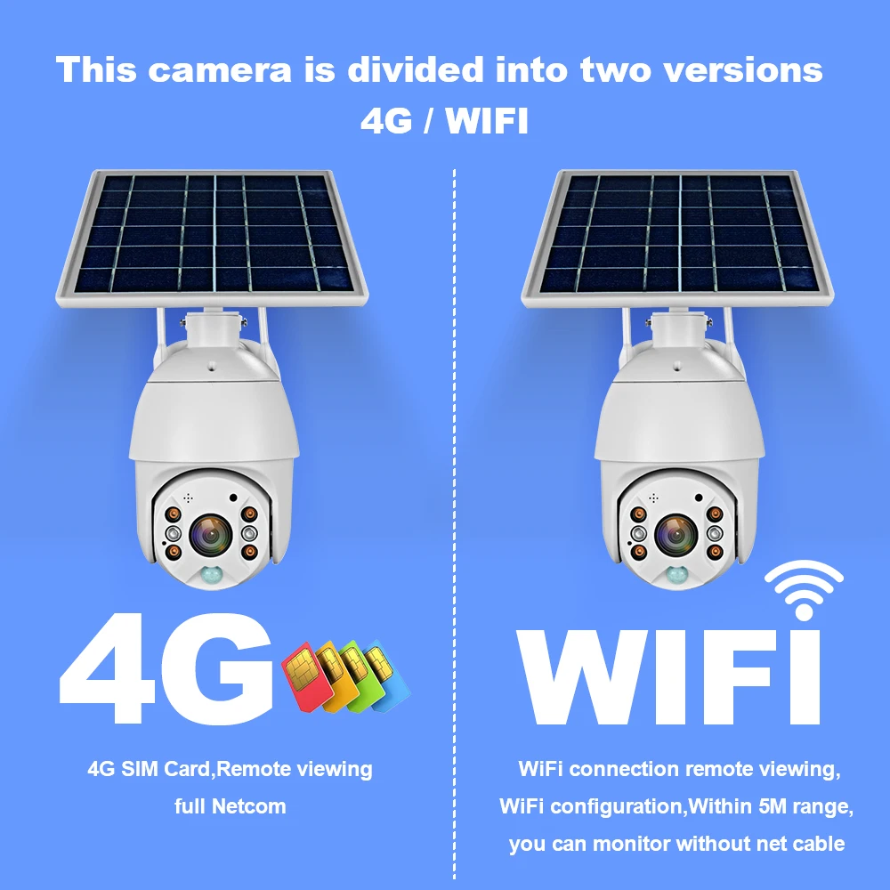ZGWANG 1080p Lauko 4G CCTV Saulės Ptz vaizdo Kameros Apsaugos Automatinio Stebėjimo ir Nuotolinio Valdymo Ptz Belaidžio Wifi 4G Sim Saugumo Ip Kameros