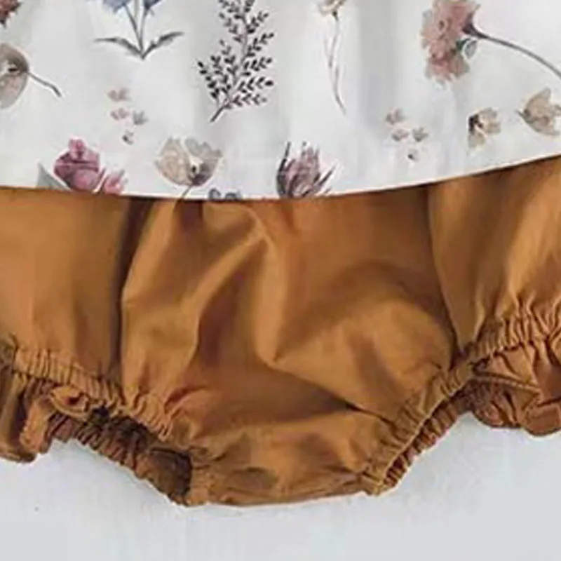Melario Kūdikių Drabužiai Nustatyti Naujas Vasaros Bamblys Kostiumas Gėlių Plaukioja Rankovėmis Suknelė+Romper+Hat 4Pcs Drabužiai Kūdikiams, vaikiški Drabužiai