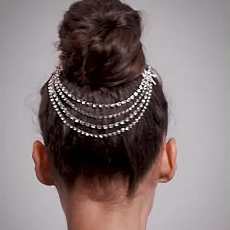 StoneFans Mados Žvaigždė Crystal Tassle Šukos Moterų Papuošalai Žavių kalnų krištolas Headpieces Plaukų Grandinės Aksesuarai Dovanos