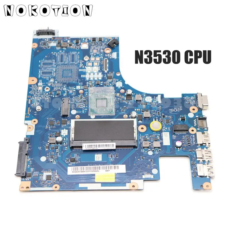 NOKOTION ACLU9 / ACLU0 NM-A311 PAGRINDINĖ plokštė Lenovo G50 G50-30 Nešiojamojo kompiuterio pagrindinės Plokštės su DDR3 N3530 CPU Borto