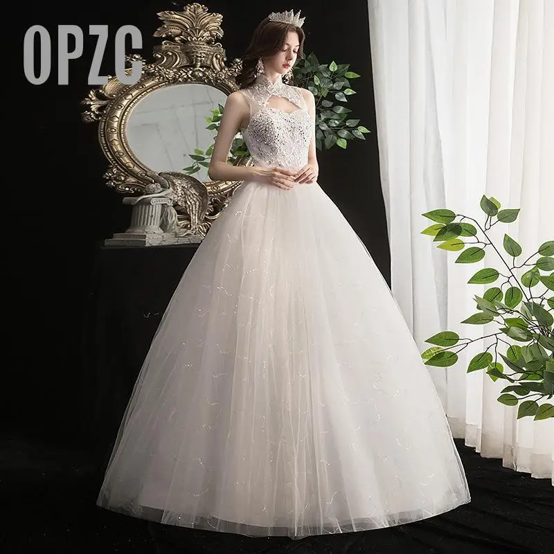 Realių Foto Customizd 2020 M. Naujas Stiliaus Nėrinių Vestuvių Suknelė korėjos Stilius Paprastas Kinų Didelis Vestuvinių Suknelių vestido de noiva QH