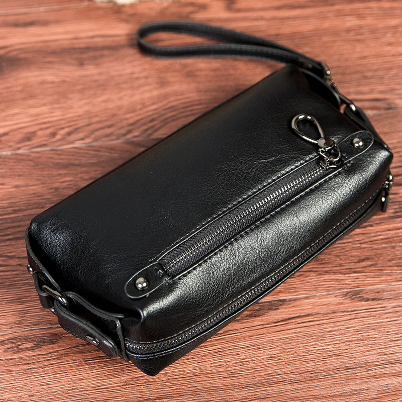 PU odos vyriški sankabos krepšys populiarus black užtrauktuką, vyras pinigų telefonas pečių maišą mados naujų atvyko atsitiktinis verslo rankinės