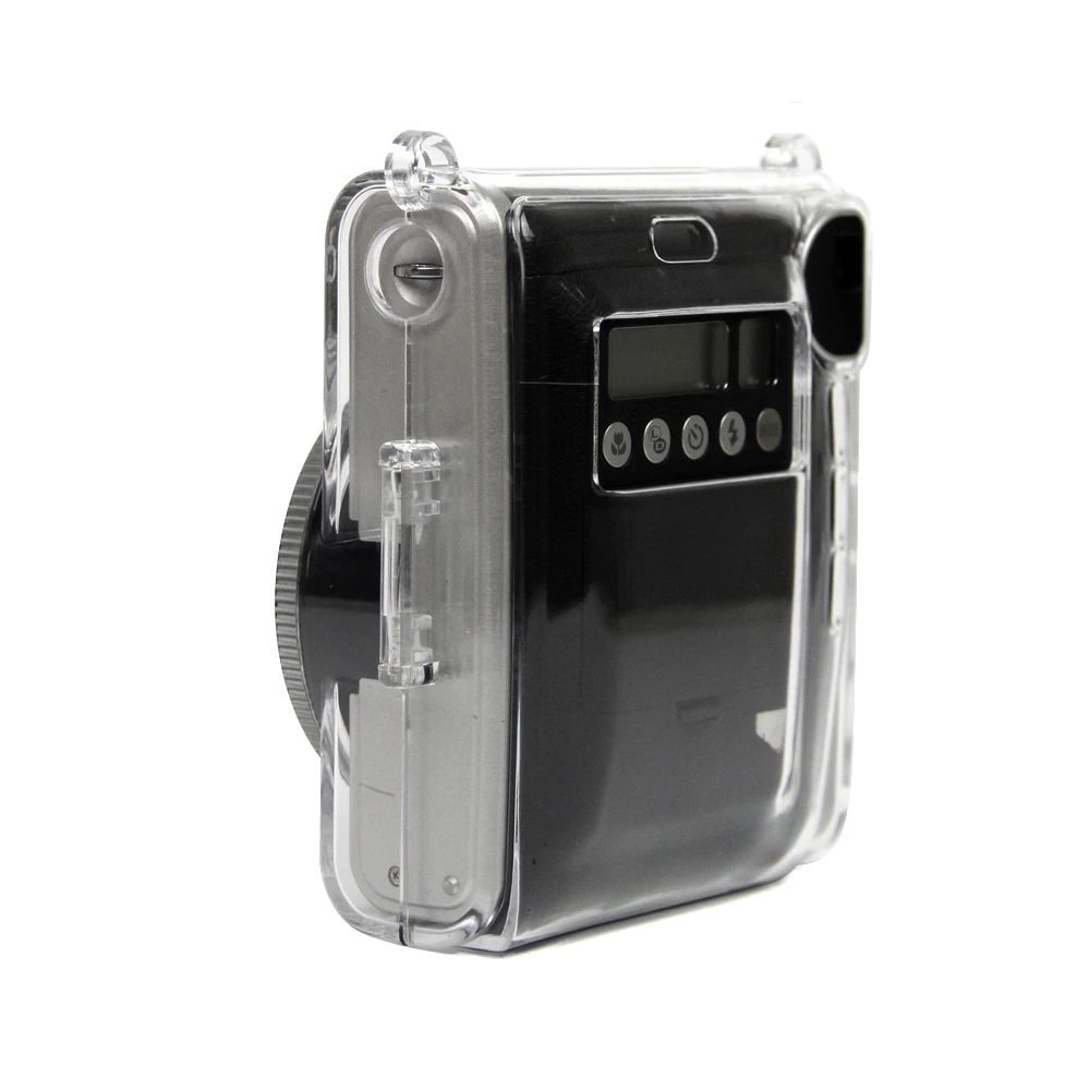 Už Fujifilm Instax Mini 90 Mini90 Momentinį Fotoaparatą Apsaugos Crystal Clear Dėklas Hard Cover Maišelį Su Peties Dirželis