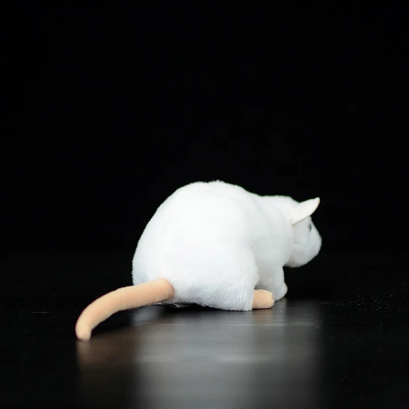 Extra Soft Real Life Mini Baltos Žiurkės, Pelės Pliušinis Žaislas Gyvas Peles Įdaryti Gyvūnams, Žaislai, Gimtadienio, Kalėdų Dovanos