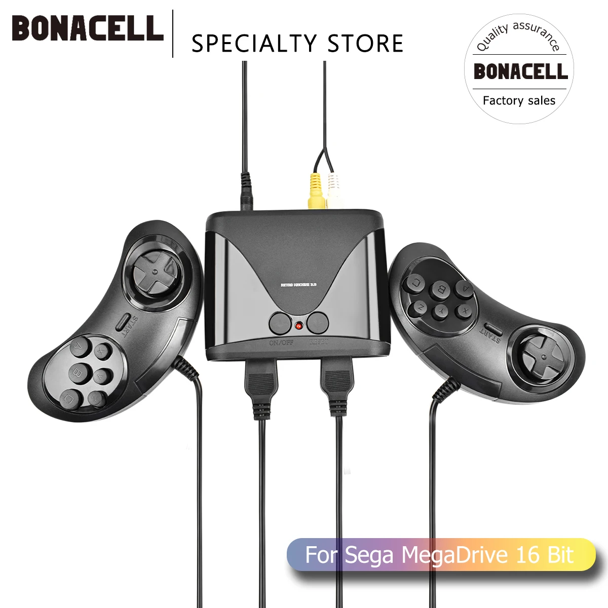 Bonacell 2019 Naujas Retro Mini TV Vaizdo Žaidimų Konsolės AVH 16 Bitų Žaidimai su 68 Įvairių Built-in Žaidimai Dviejų Gamepads, AV-Out L50
