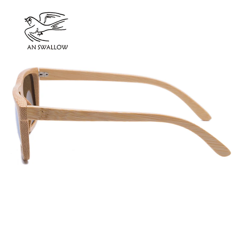 YRA NURYTI bambuko akiniai nuo saulės 2018 mados poliarizuoti akiniai nuo saulės populiarus naujo dizaino mediniai akiniai nuo saulės, Rėmeliai Rankų darbo Vyrų akiniai