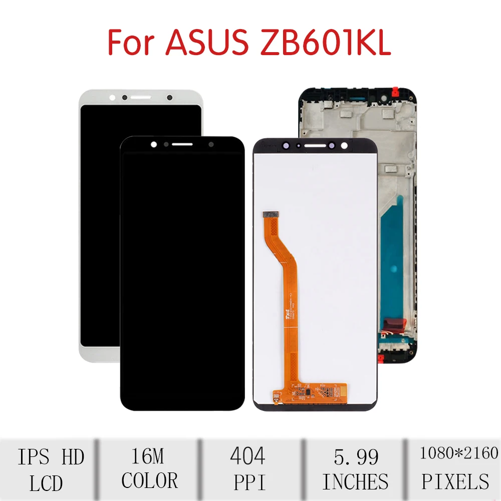 Originalą Asus Zenfone Max Pro M1 ZB601KL LCD Jutiklinis Ekranas skaitmeninis keitiklis Skirtas Asus zb602kl Ekranas su Rėmo Pakeitimo X00TD